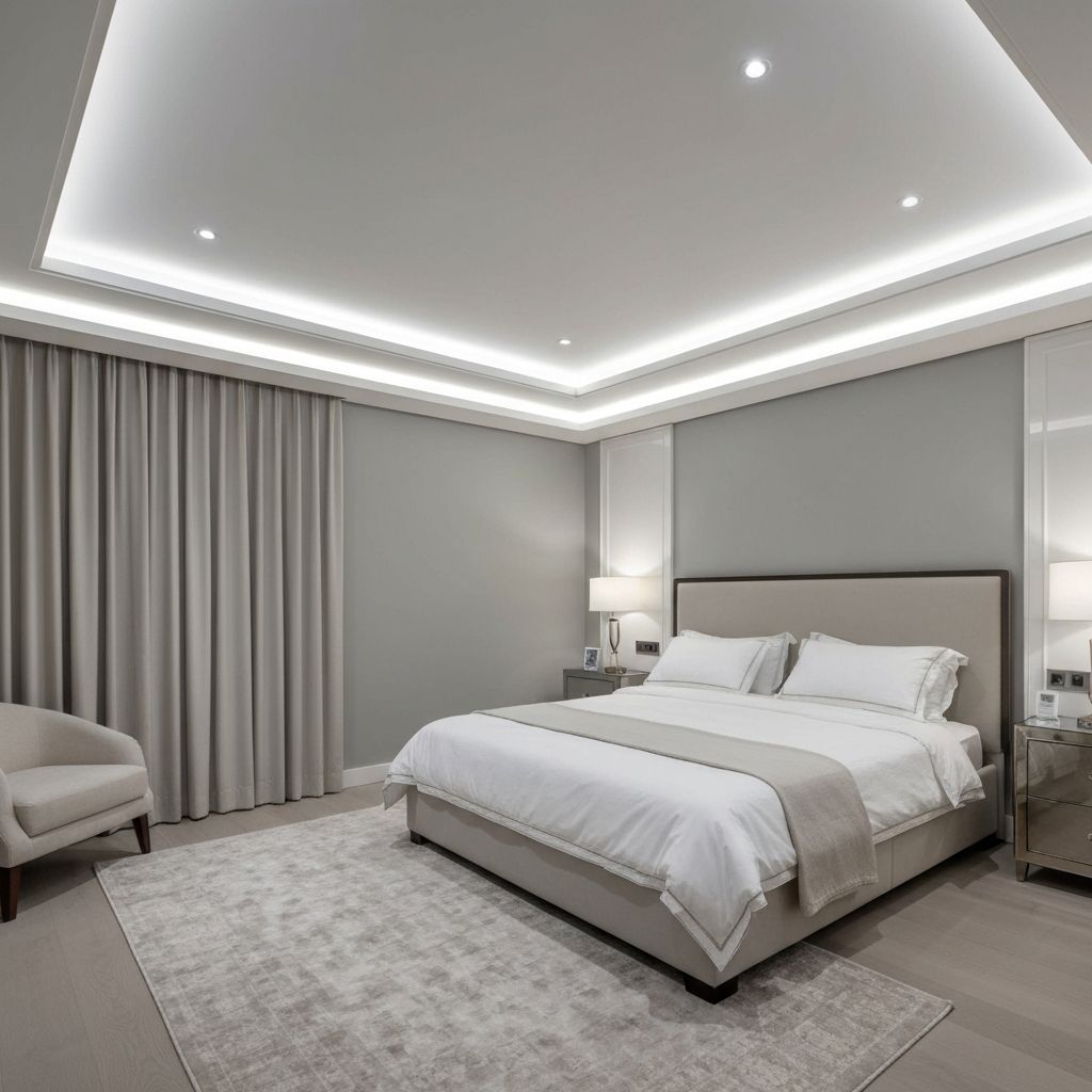 Спальня с LED подсветкой